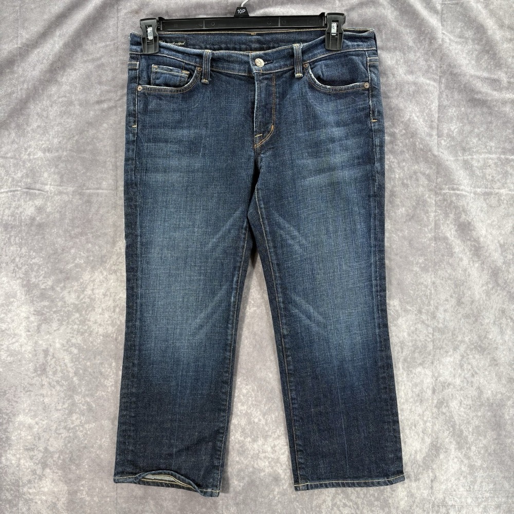 VTG Citizens Of Humanity Jeans Womens 31 Low Waist Crop Dark Blue Y2K 00s